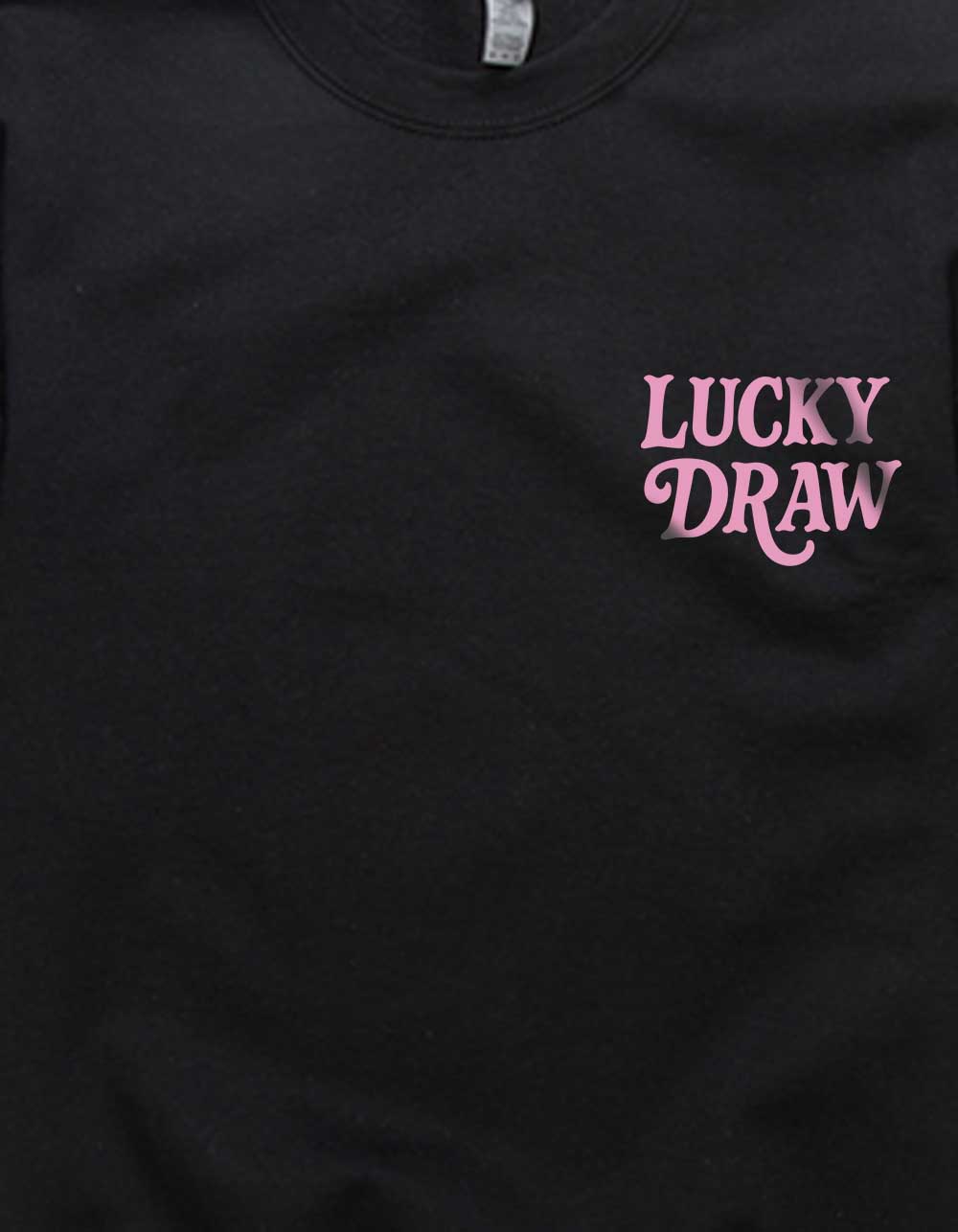 LUCK Lucky Draw Cards Unisex Crewneck Sweatshirt - BLACK