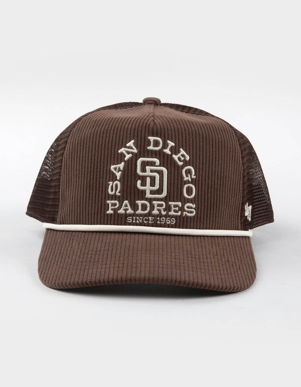 47 BRAND San Diego Padres Ranchurro Mesh '47 Hitch Snapback Hat - BROWN