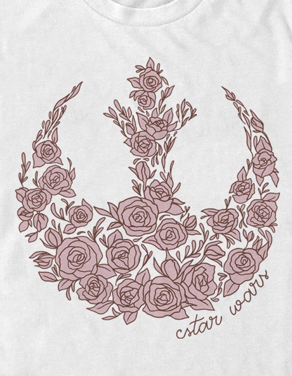 STAR WARS Rose Rebel Unisex Tee - WHITE