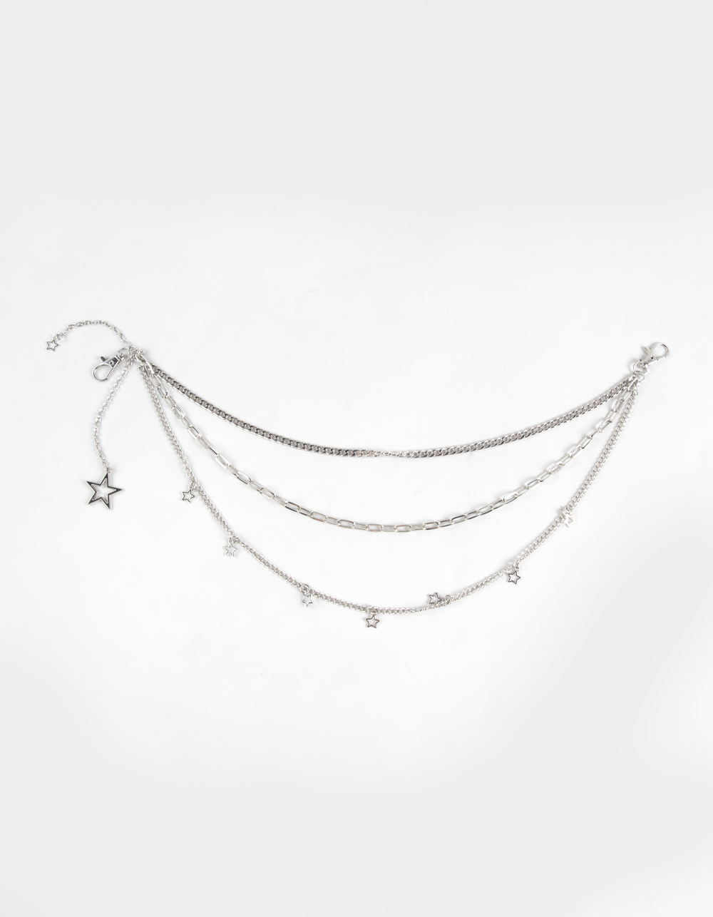 FULL TILT Y2K Star Bag Chain - SILVER