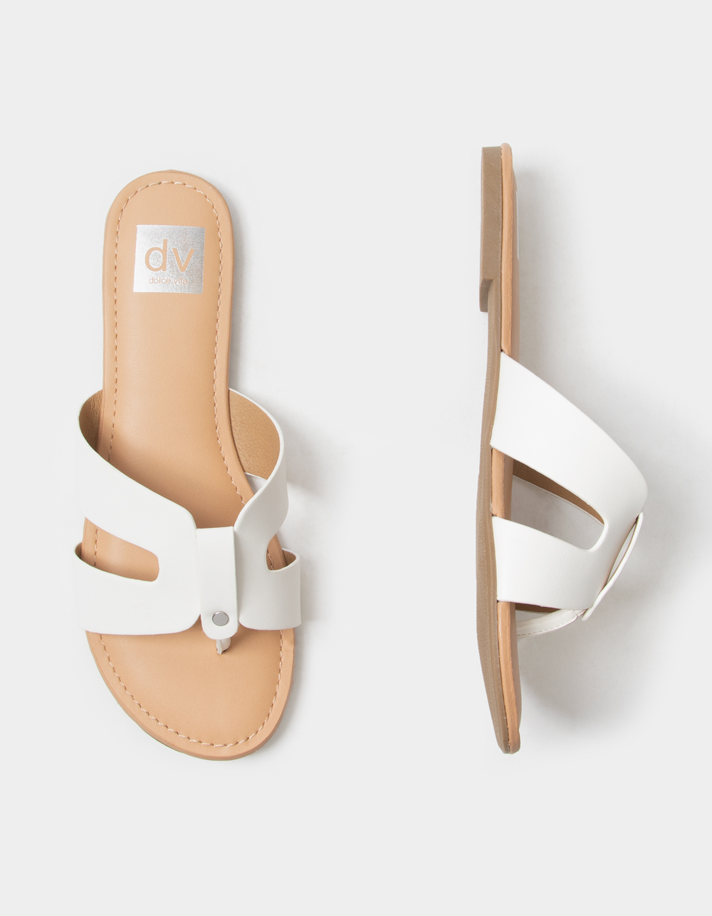 DV BY DOLCE VITA Gilba Womens White Sandals - WHITE | Tillys