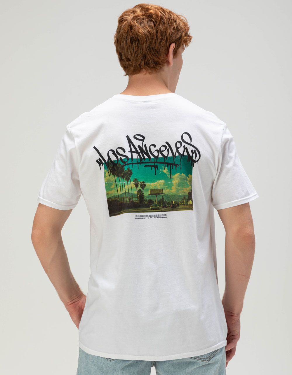 LOS ANGELES Graffiti Sky Unisex Tee - WHITE