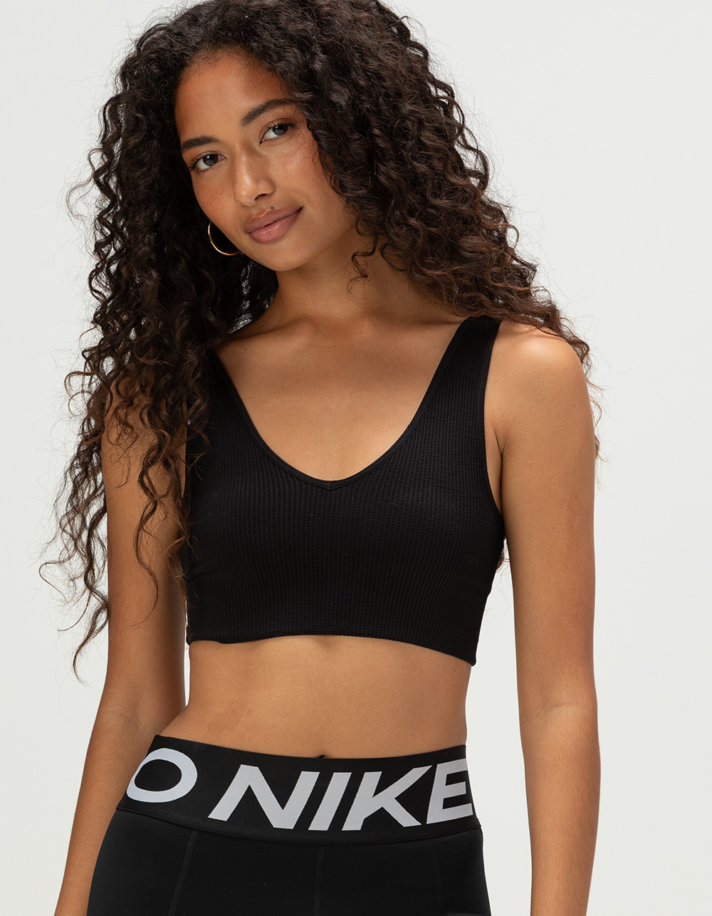 FULL TILT Womens V-Neck Seamless Bralette