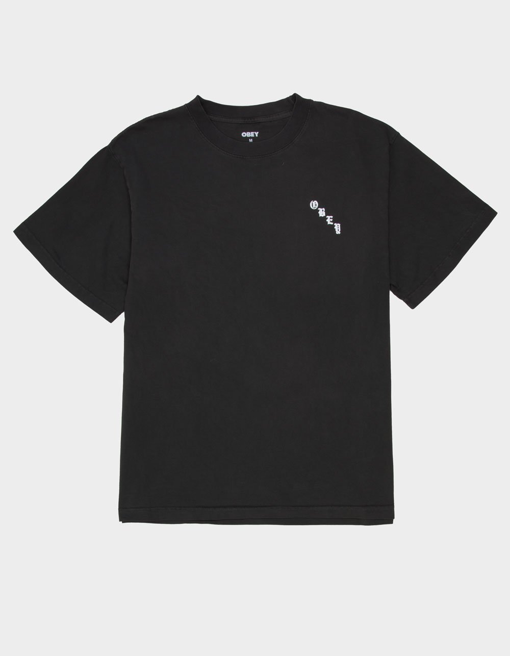 OBEY Spider Rose Mens Heavyweight Boxy Tee - WASHED BLACK