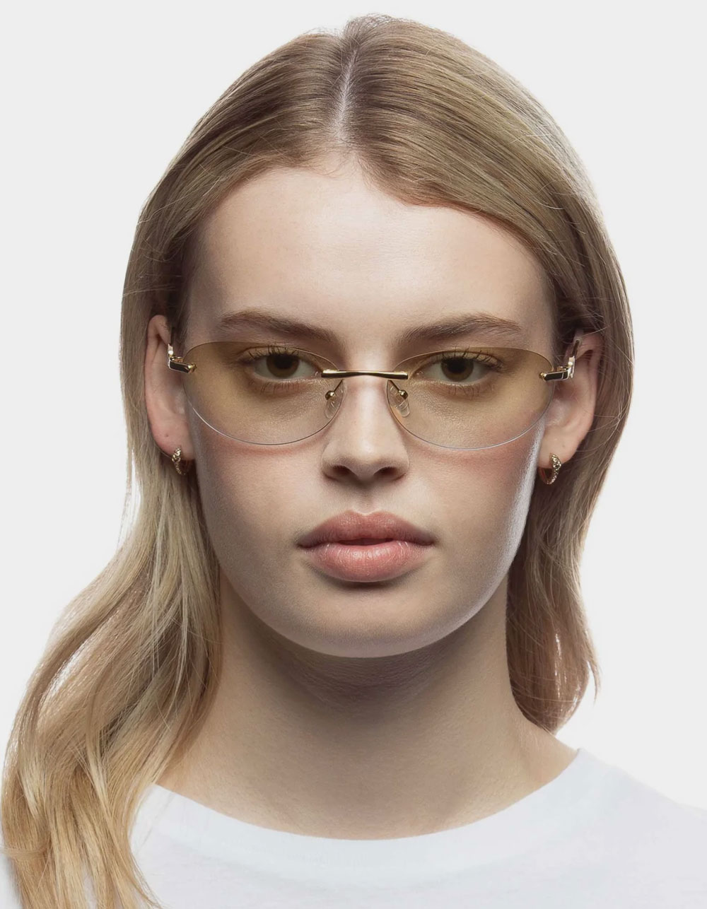 LE SPECS Slinky Sunglasses GOLD Tillys