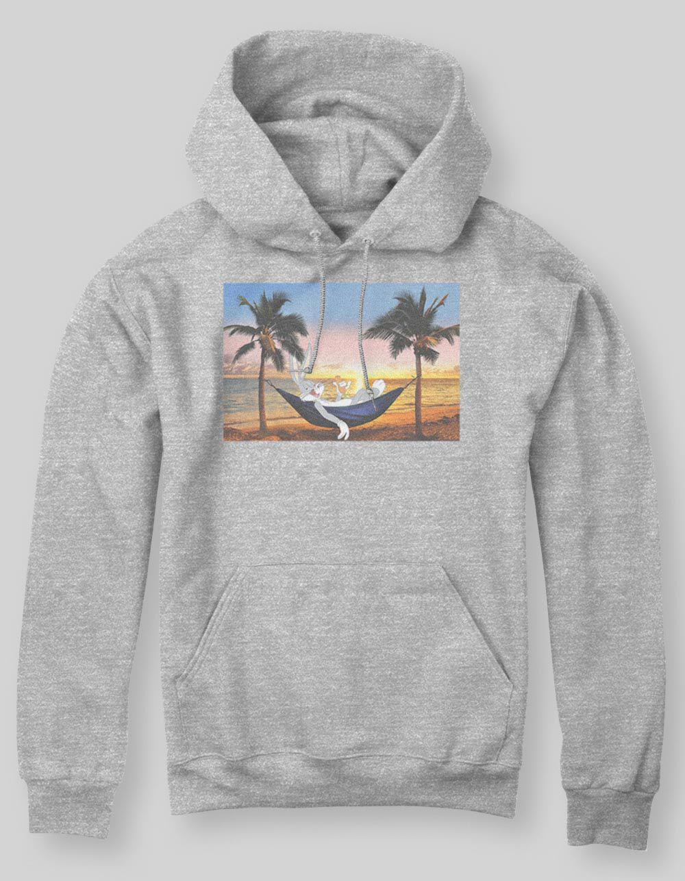 LOONEY TUNES Hare And His Hammock Hoodie - HEATHER GRAY | Tillys