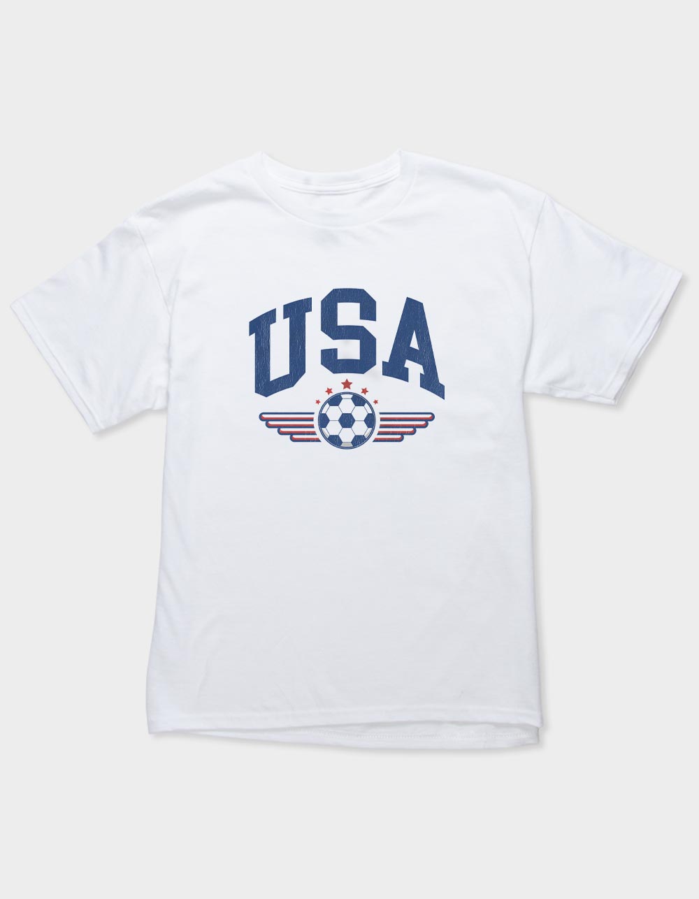 SOCCER USA Wings Unisex Kids Tee - WHITE