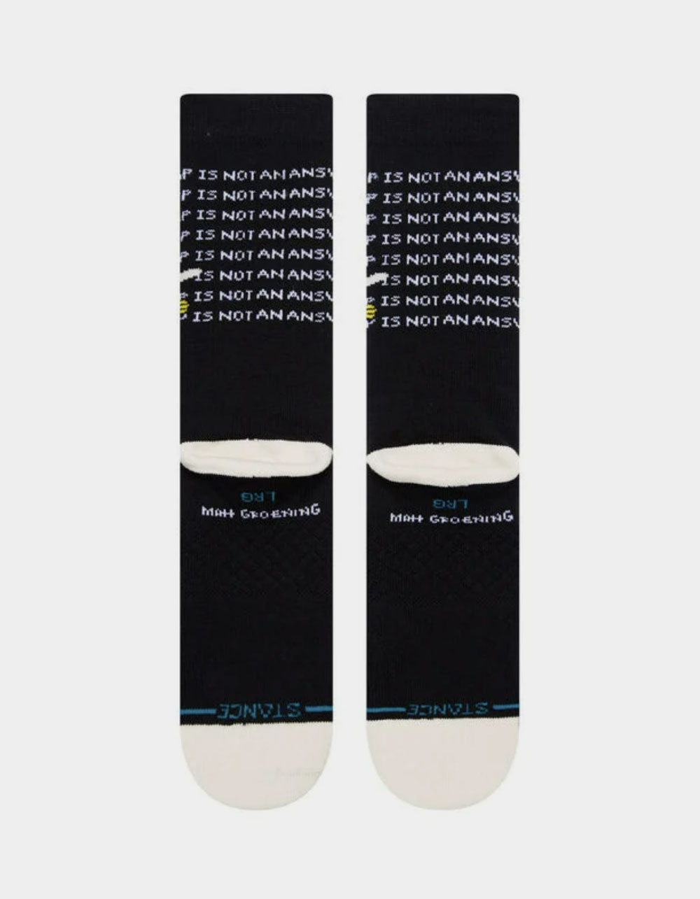 STANCE x THE SIMPSONS Troubled Mens Crew Socks - BLACK | Tillys