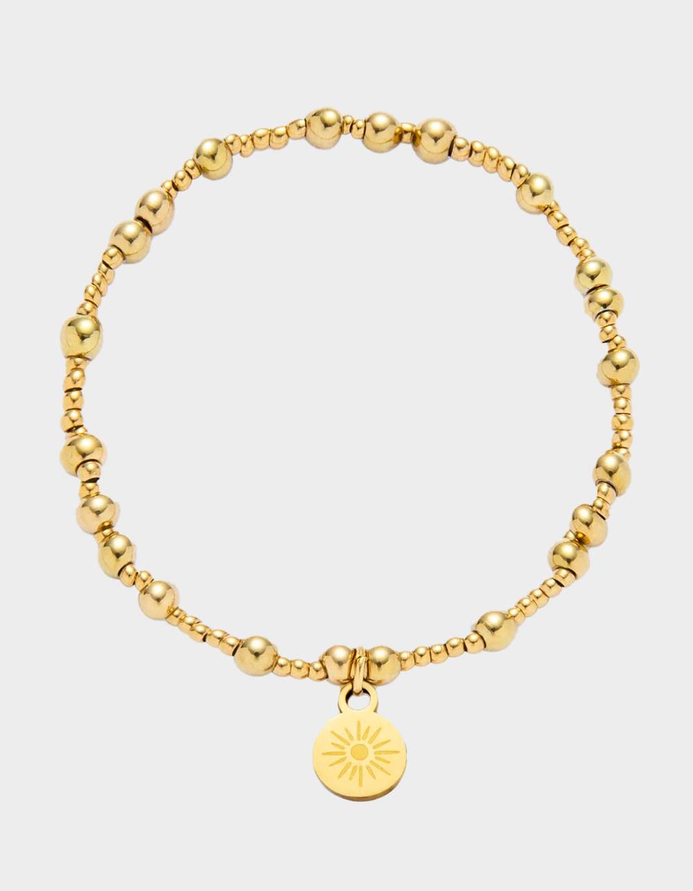 MAUKA Mixed Gold Beaded Bracelet - GOLD