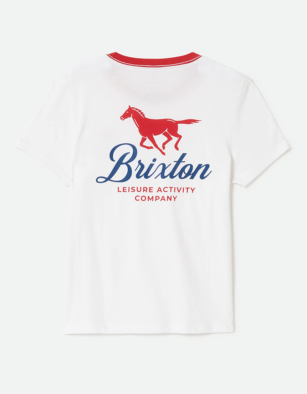 BRIXTON Leisure Activity Womens Fitted Tee - WHT/RED