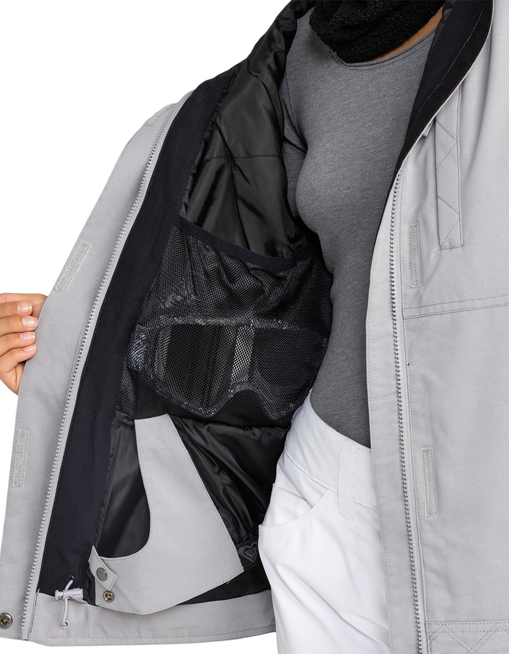 ROXY Billie Womens Snow Jacket - HEATHER GRAY