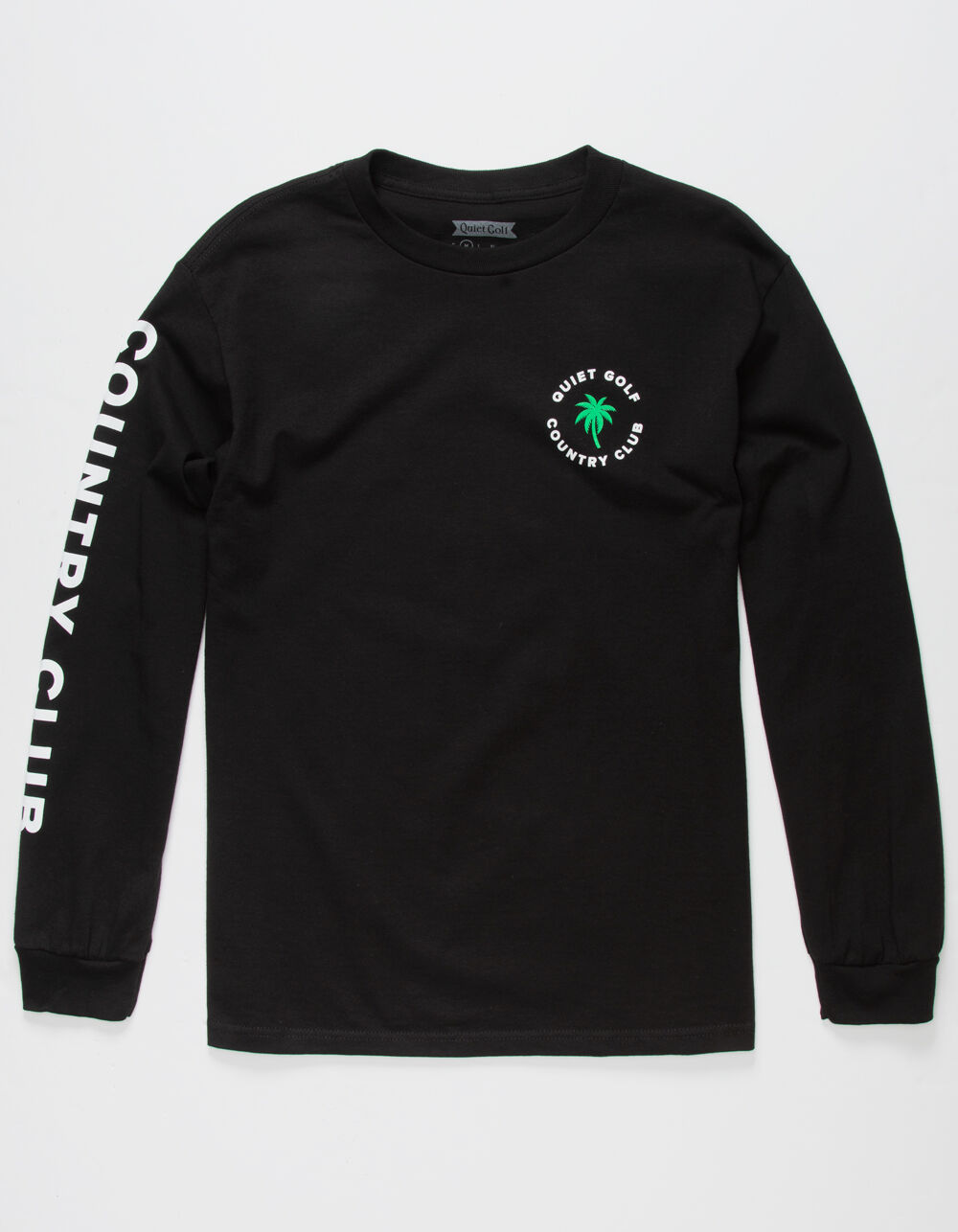 QUIET GOLF Country Club Mens Tee BLACK Tillys