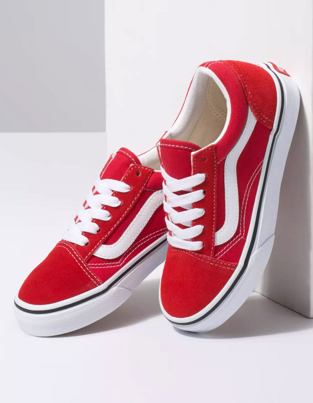 VANS Old Skool Kids Racing Red Shoes - RACING RED/TRUE WHITE | Tillys