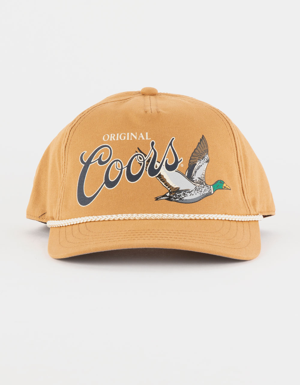 AMERICAN NEEDLE Coors Canvas Cappy Mens Snapback Hat - WHEAT