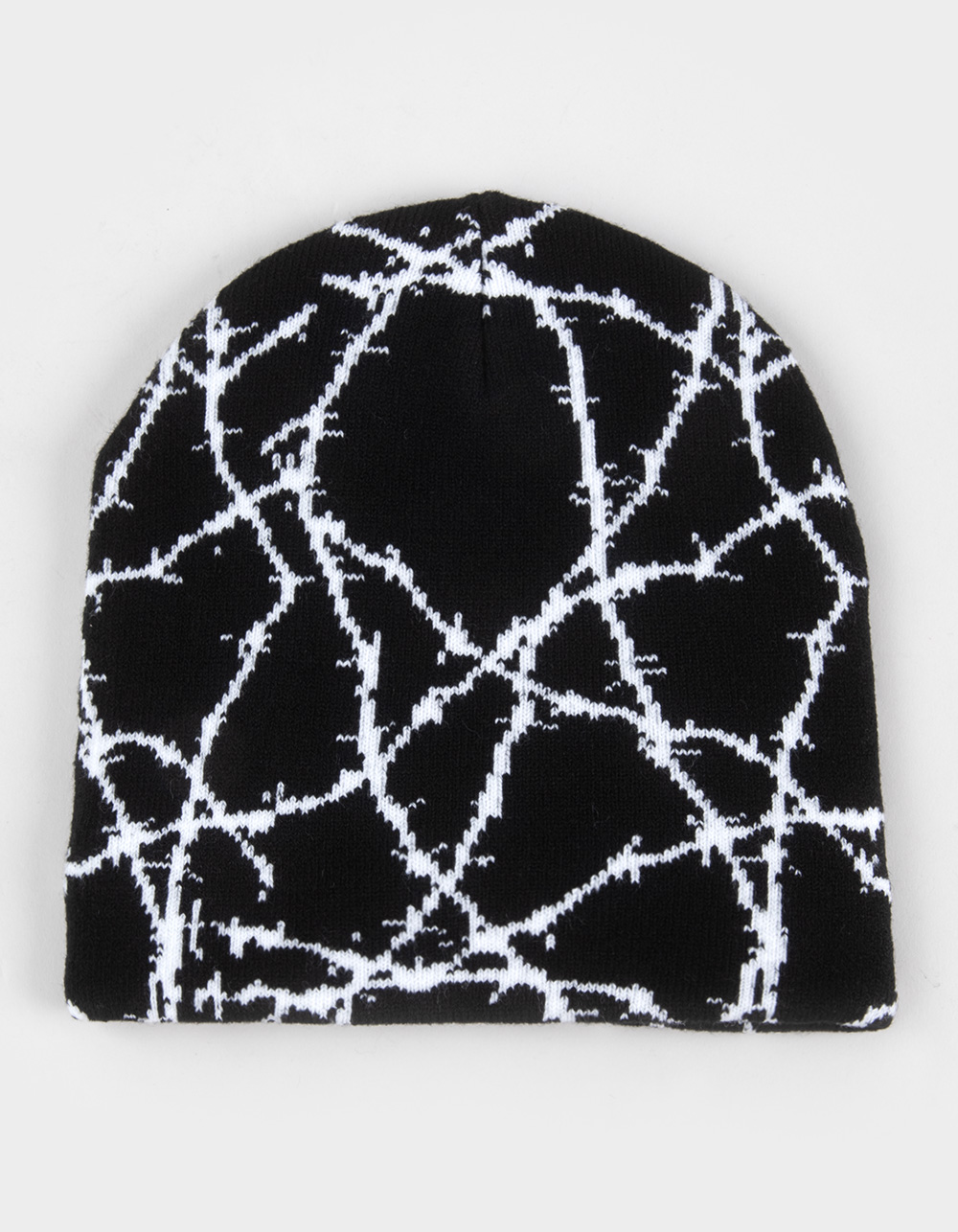 Barbwire Skully Beanie - BLACK COMBO