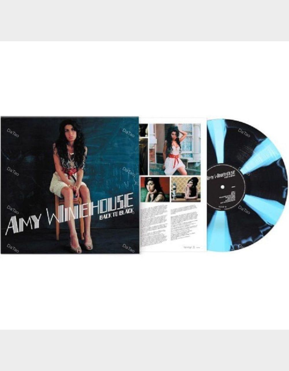 AMY WINEHOUSE Back To Black (Limited Edition, Blue and Black Cornetto Colored Vinyl) [Import] - No Color