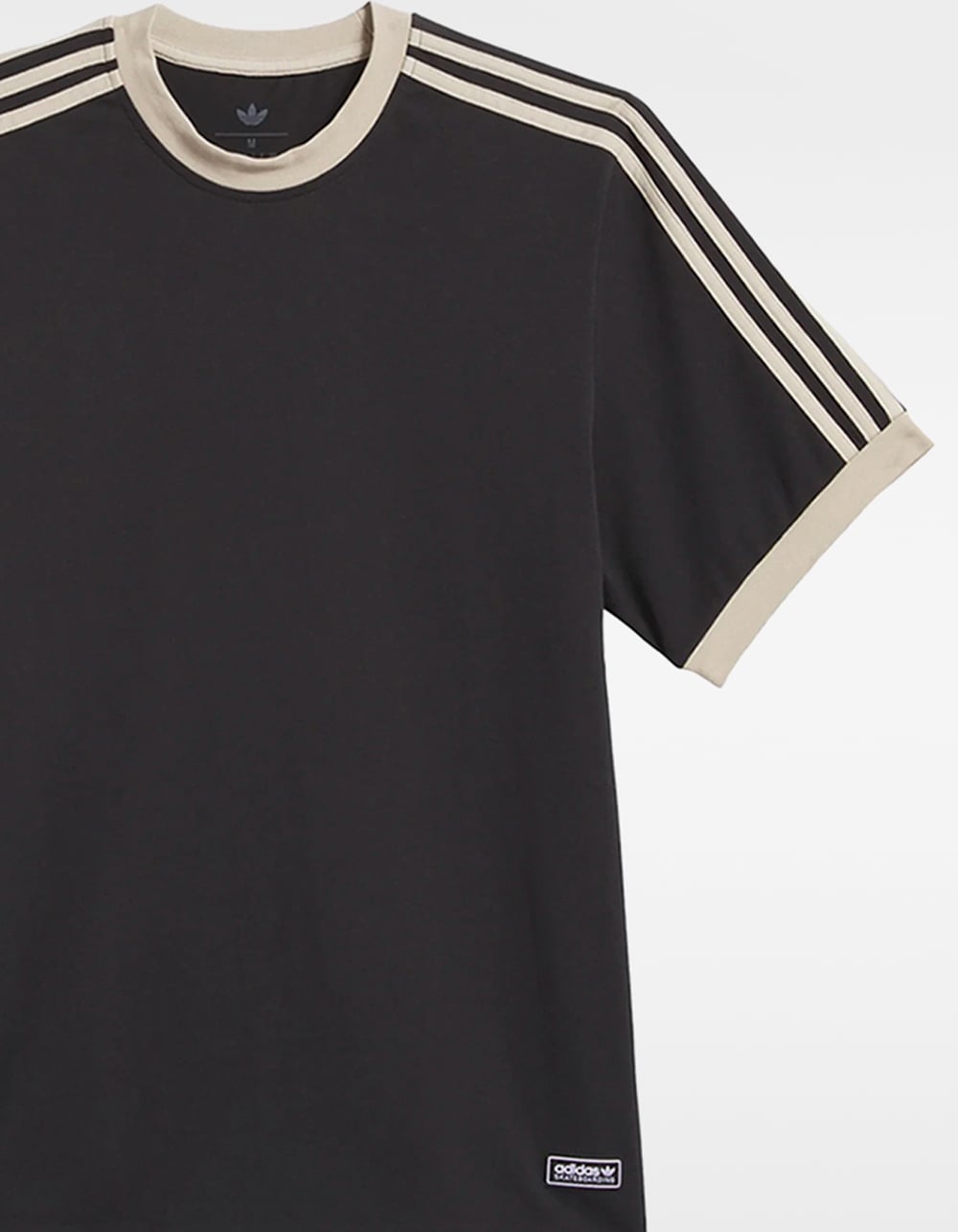 ADIDAS Skateboarding FSBS Mens Ringer Tee - BLK/KHAKI