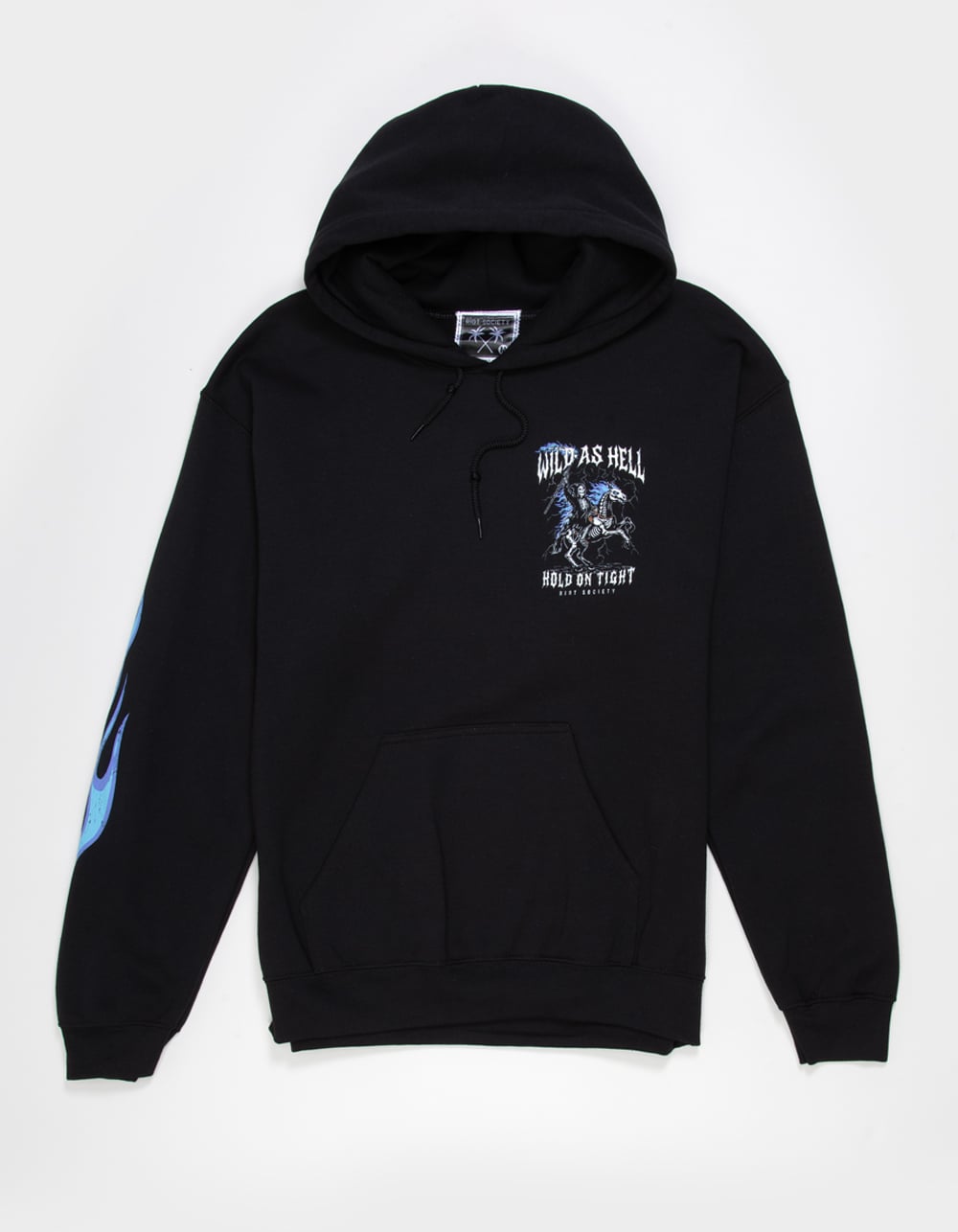 RIOT SOCIETY Wild As Mens Hoodie - BLACK