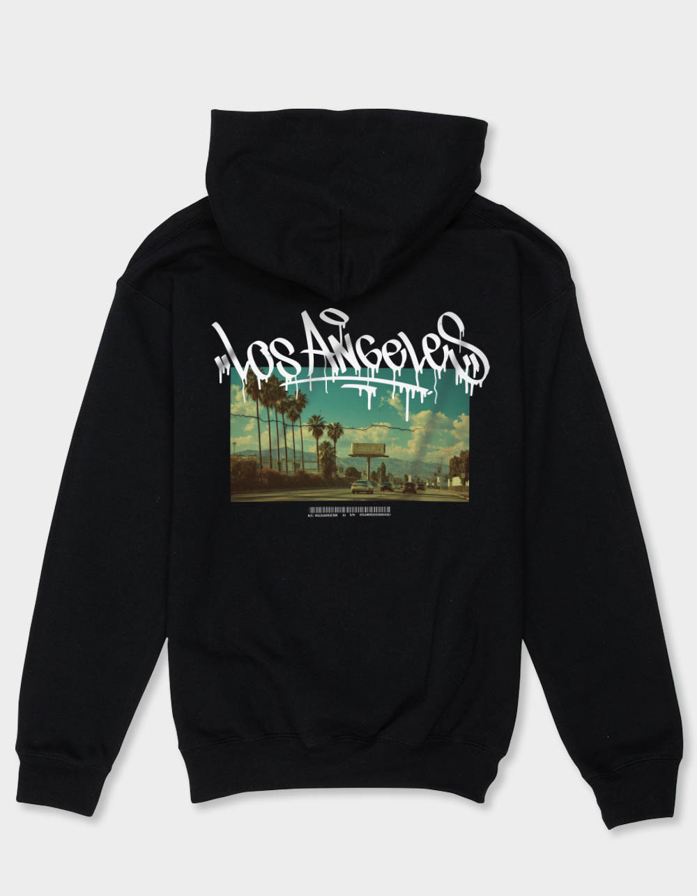 LOS ANGELES Graffiti Sky Boys Hoodie - BLACK