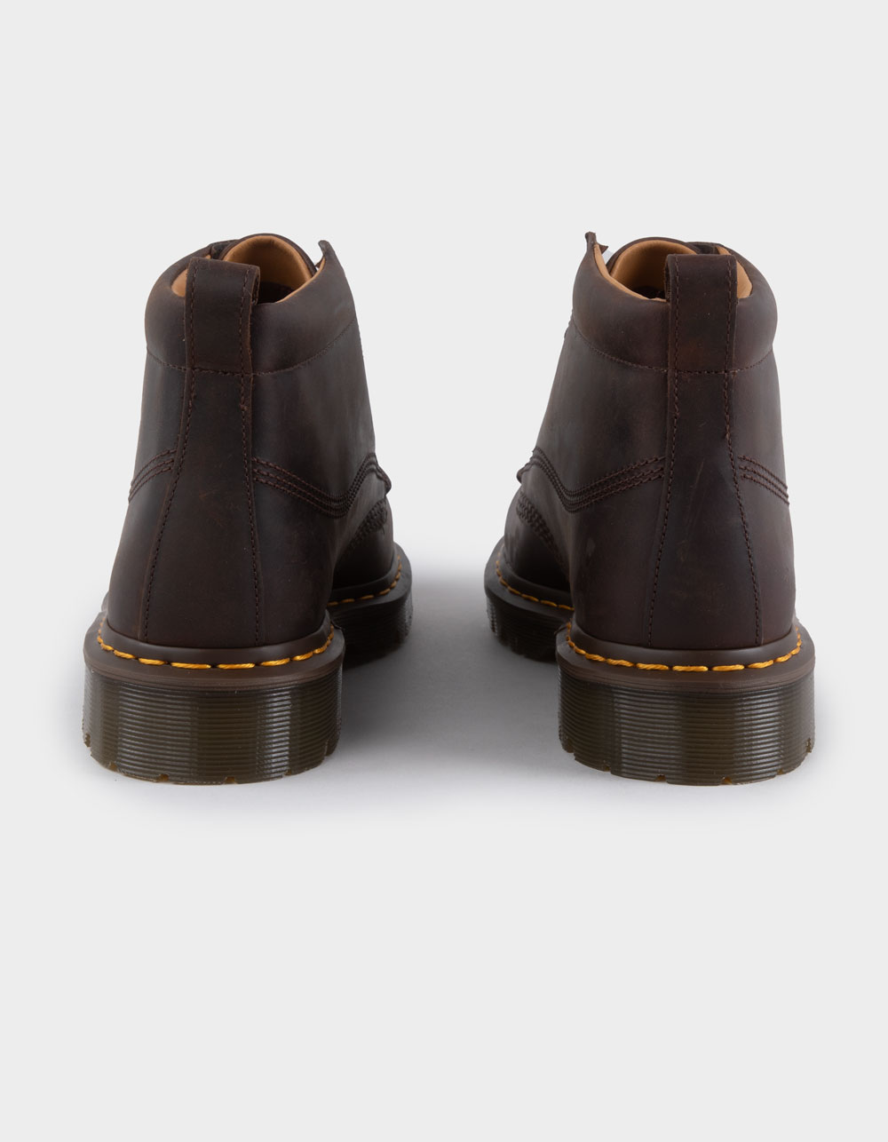 DR. MARTENS Lowell Chukka Mens Moc Toe Ankle Boots - BROWN