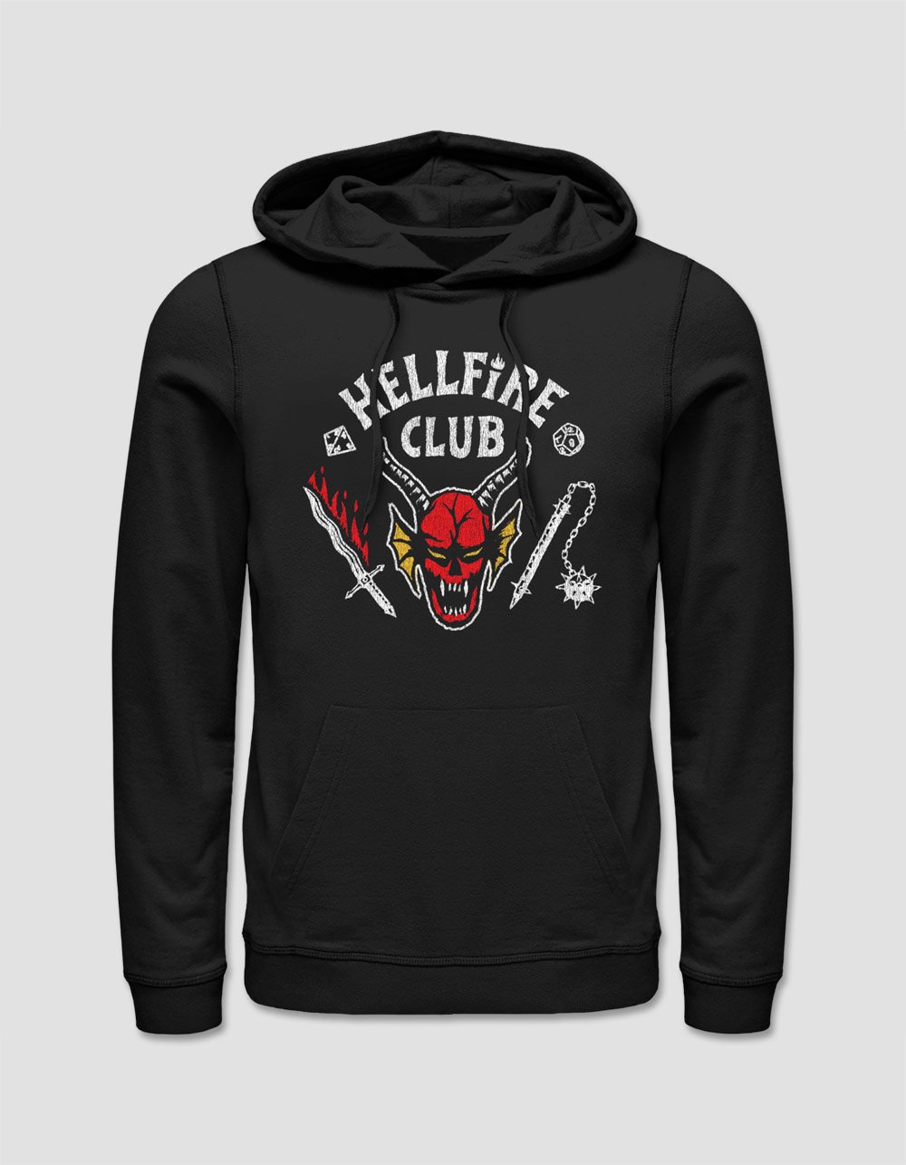 STRANGER THINGS Hellfire Club Unisex Hoodie - BLACK