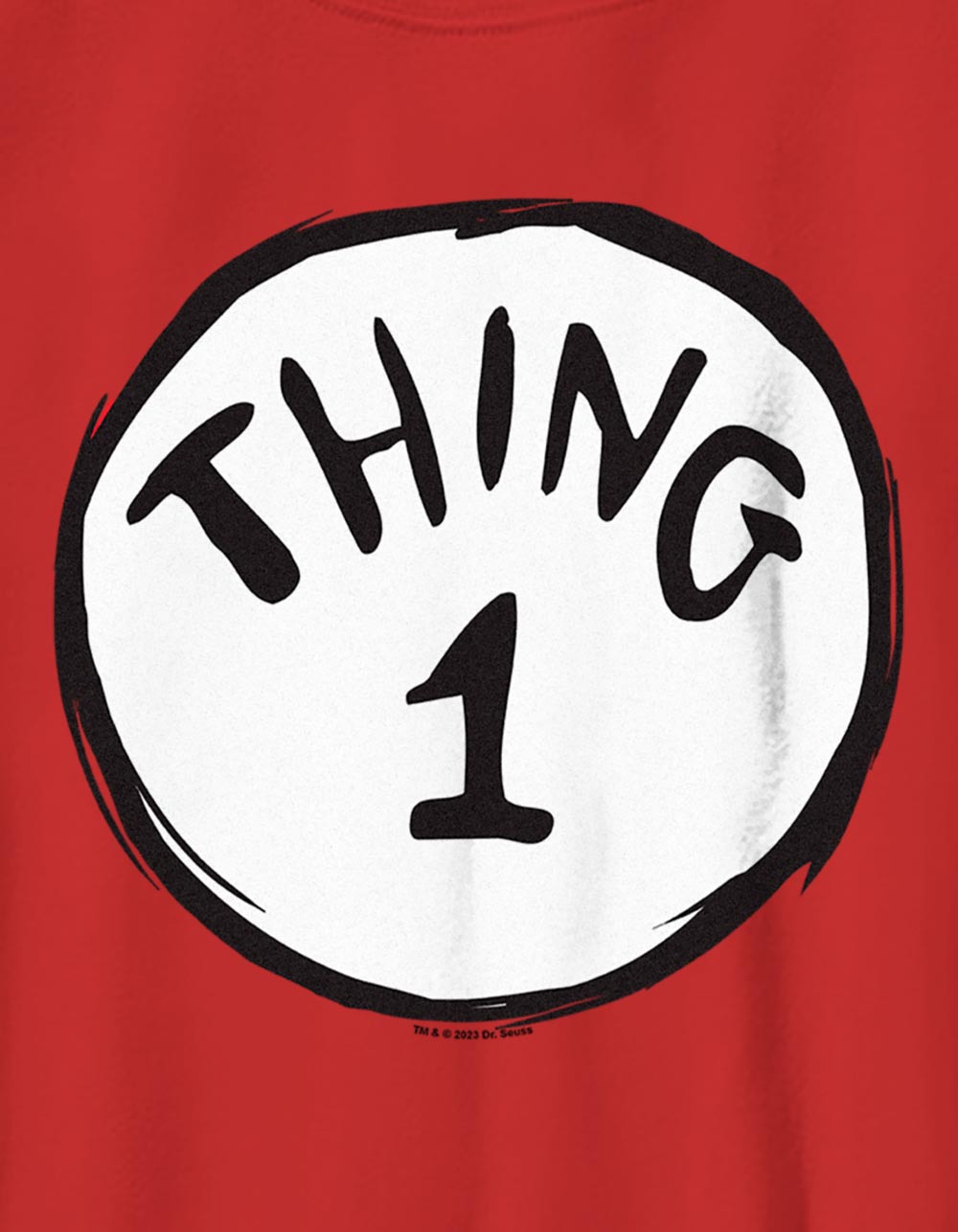 DR. SEUSS Thing 1 Unisex Kids Tee - RED