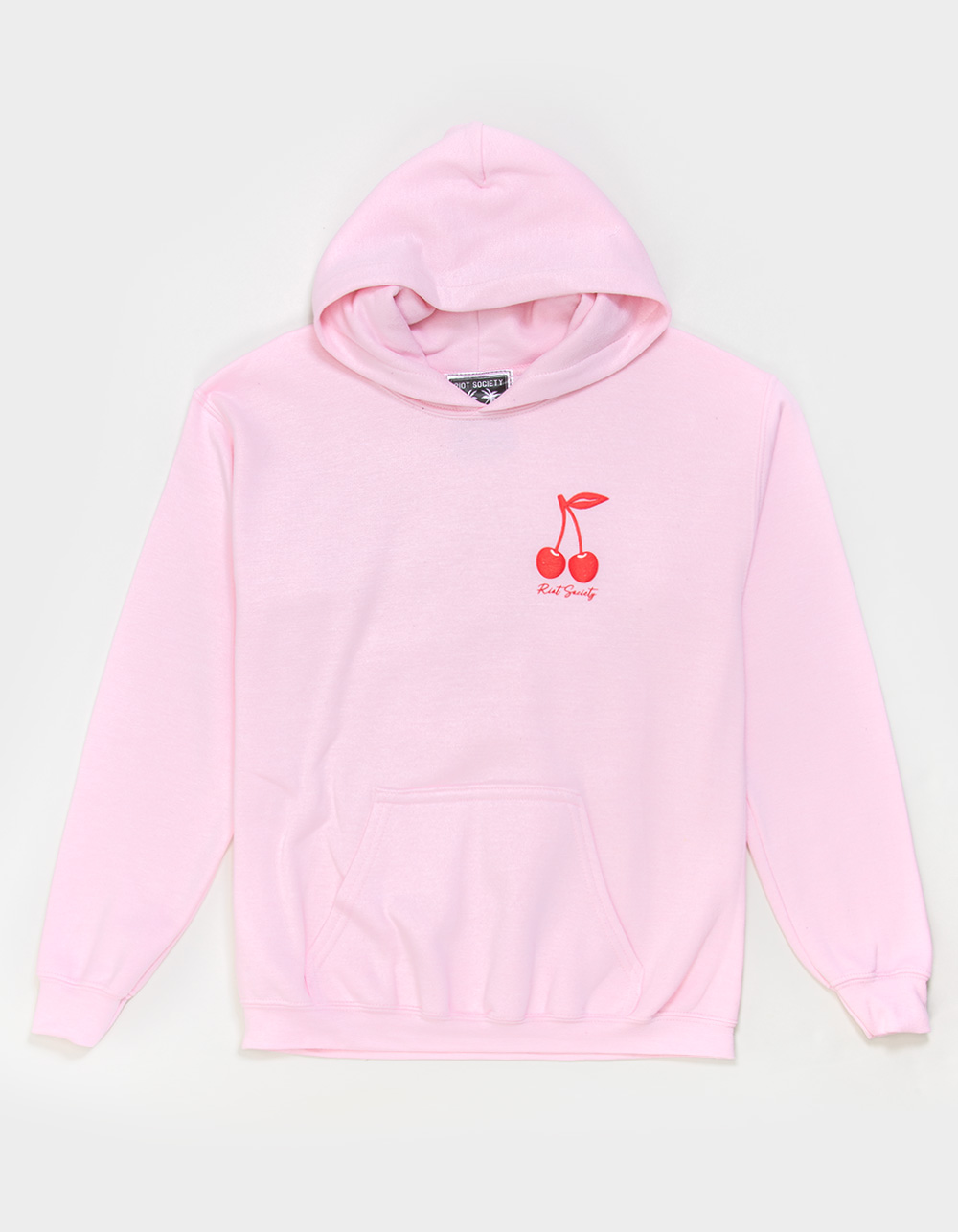 RIOT SOCIETY Cherry Dot Girls Hoodie - PINK