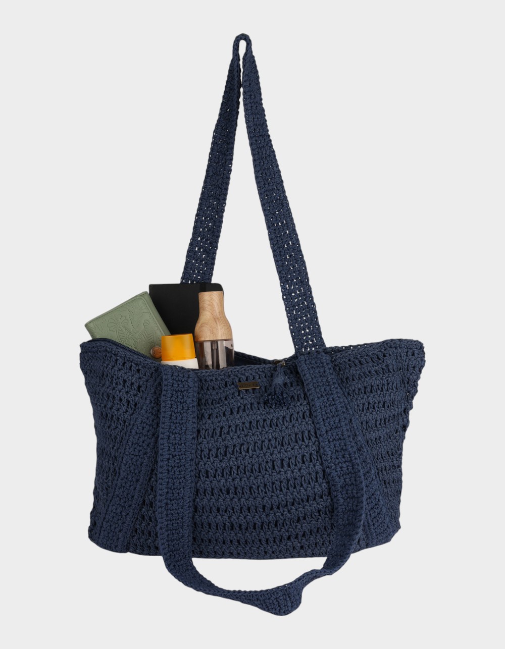 ROXY Chips And Guacamole Tote Bag - INDIGO FADE