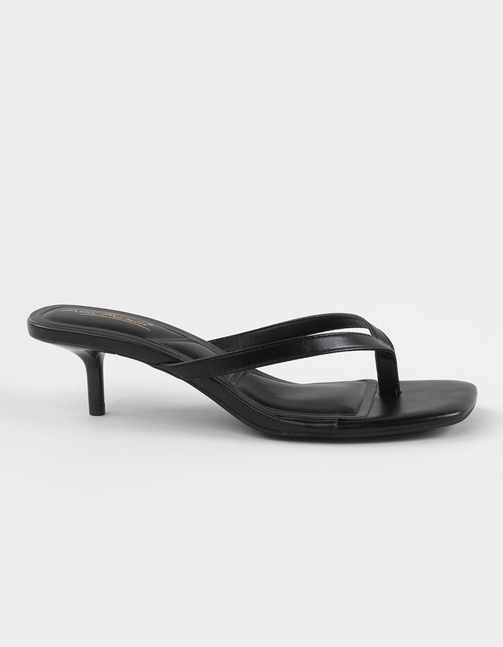 ANNE MICHELLE Daytime Kitten Womens Heels - BLACK