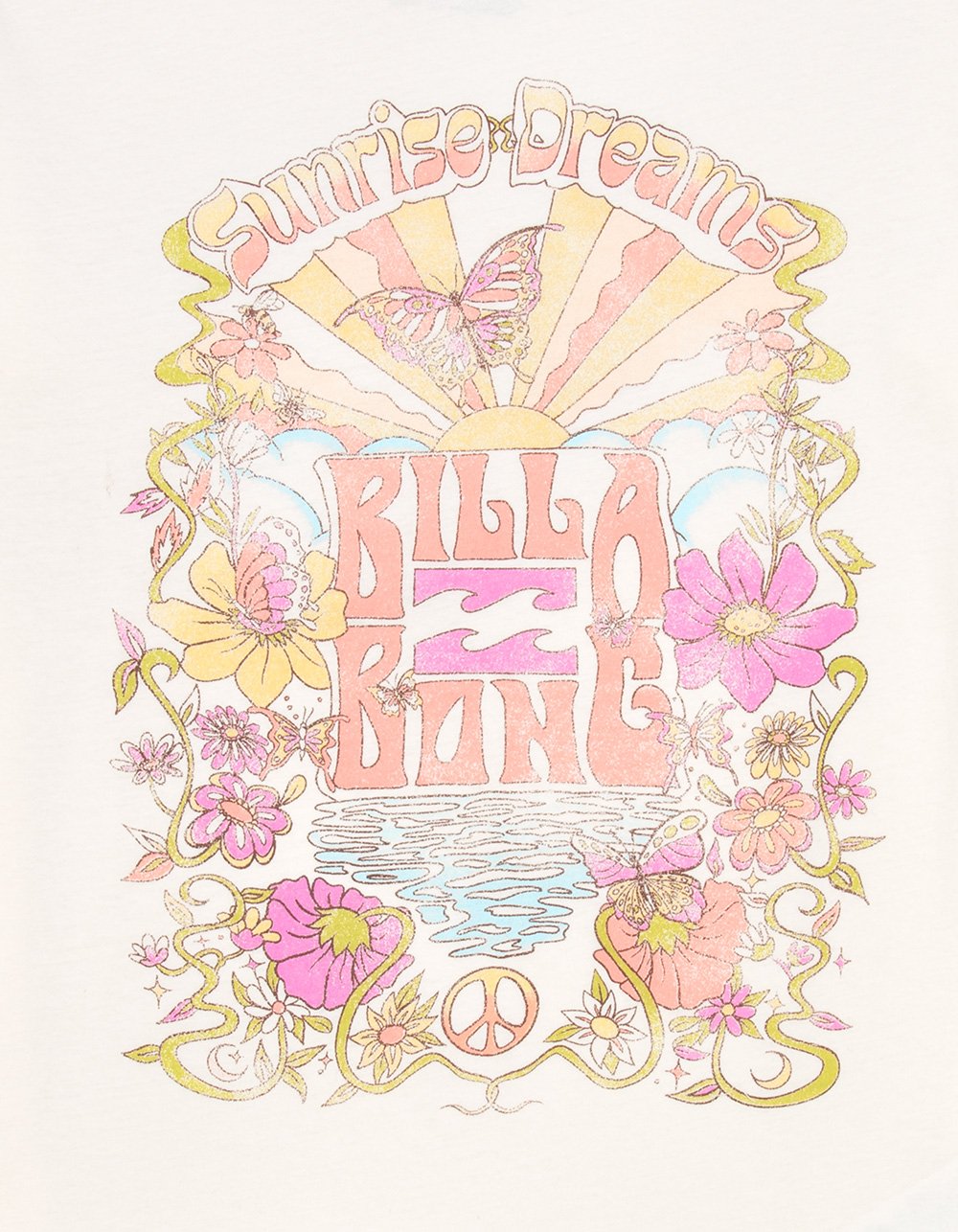 BILLABONG Sunrise Girls Boyfriend Tee - WHITE