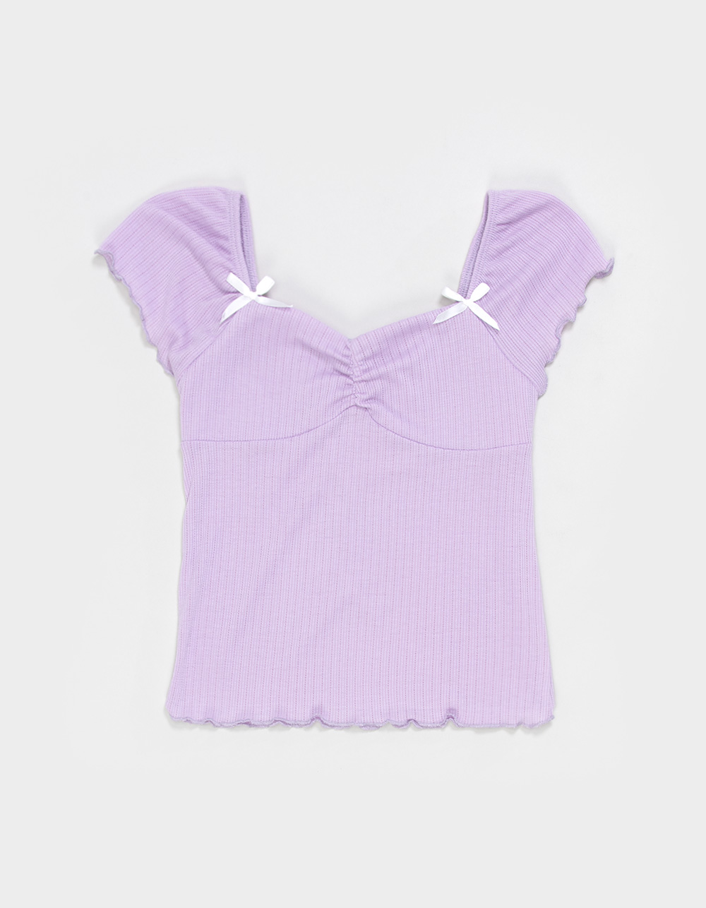 RSQ Girls Cinch Bow Top - LILAC