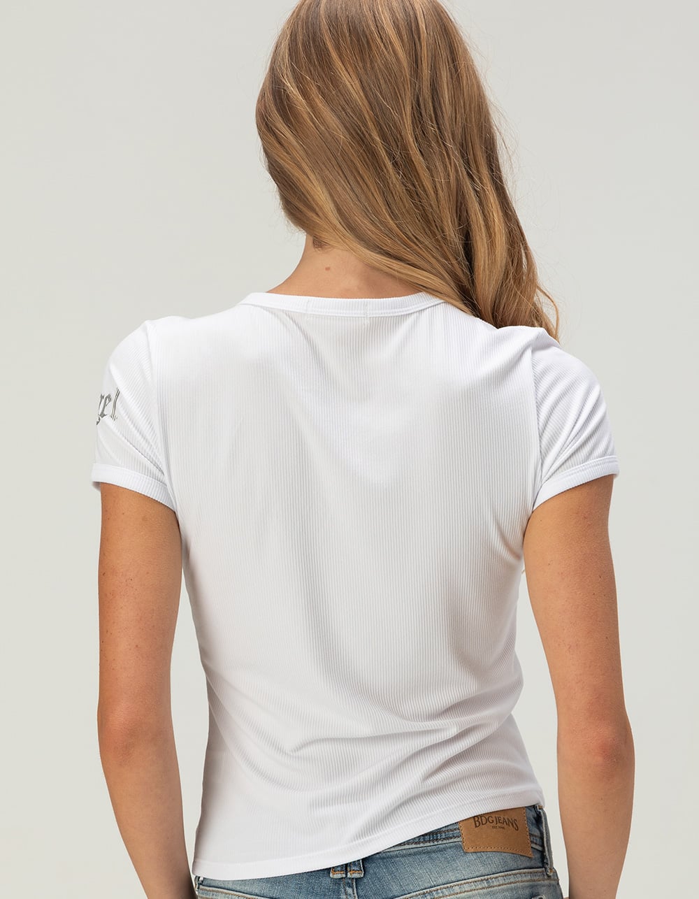 FULL TILT Angel Womens Baby Tee - WHITE