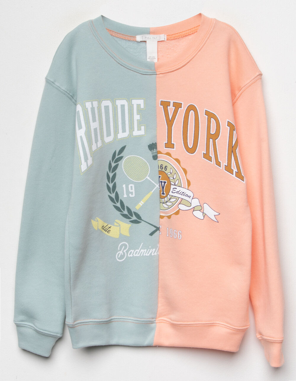 FULL TILT Spliced Oversized Crew Girls 