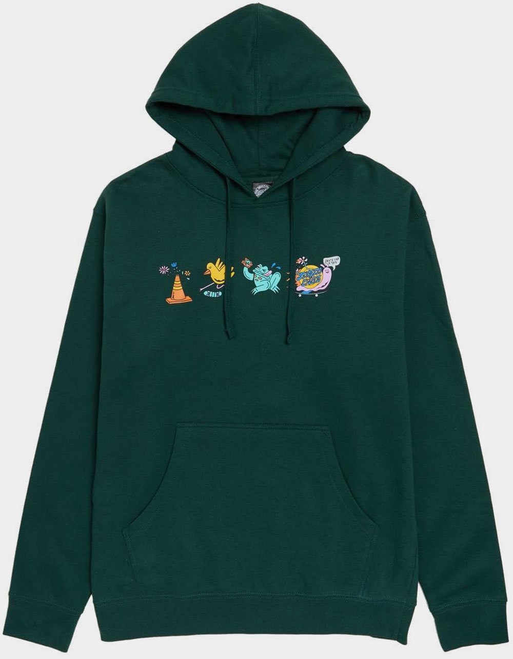 SANTA CRUZ Skate Like A Girl Mens Hoodie - FOREST
