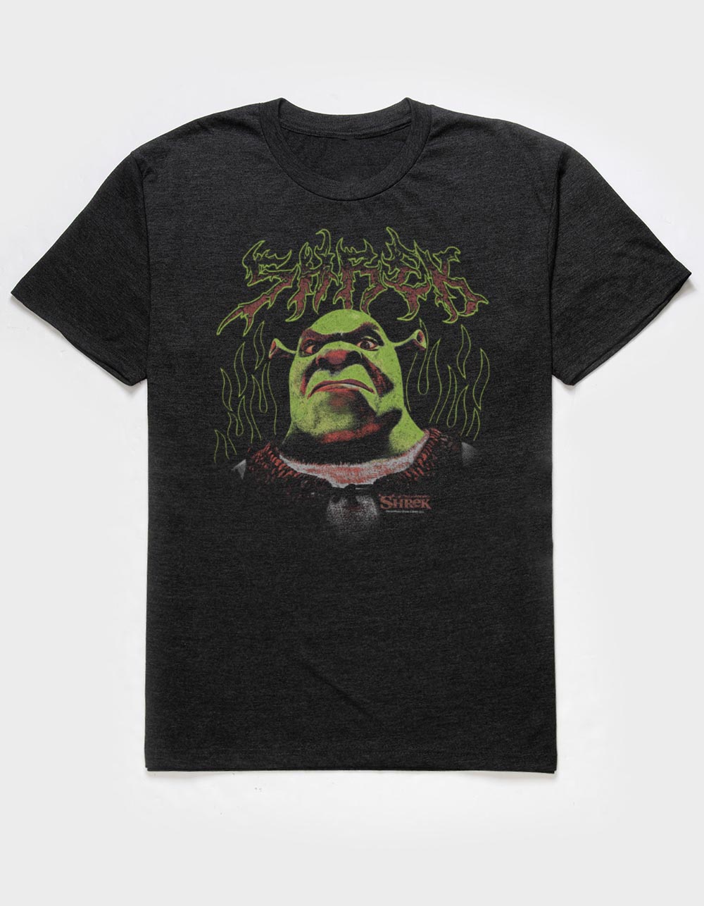 SHREK Flames Unisex Tee - CHARCOAL