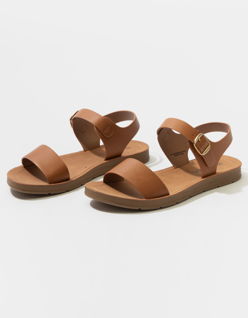 SODA Comfort Ankle Womens Sandals - TAN