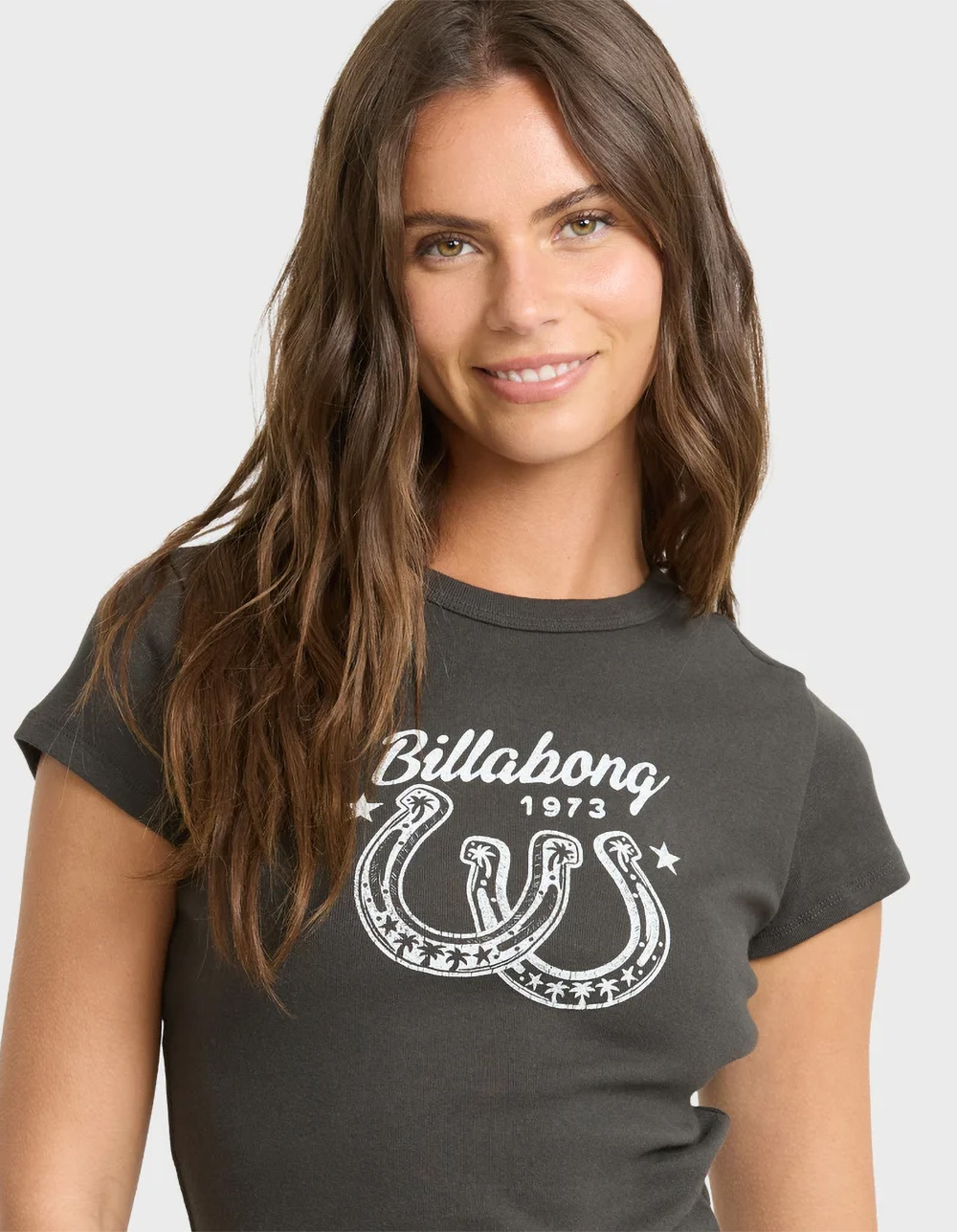 BILLABONG Suns Up Now Womens Baby Tee - BLACK