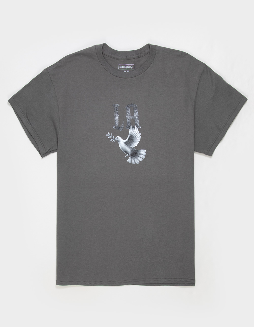 SAME GANG LA Dove Mens Tee - CHARCOAL