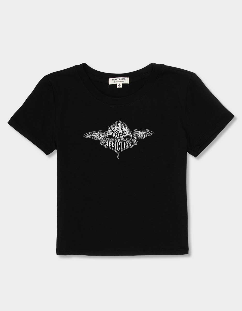 JANE'S ADDICTION Wings Womens Baby Tee - BLACK