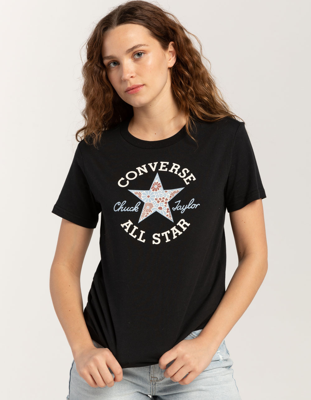 CONVERSE Floral Patch Womens Tee