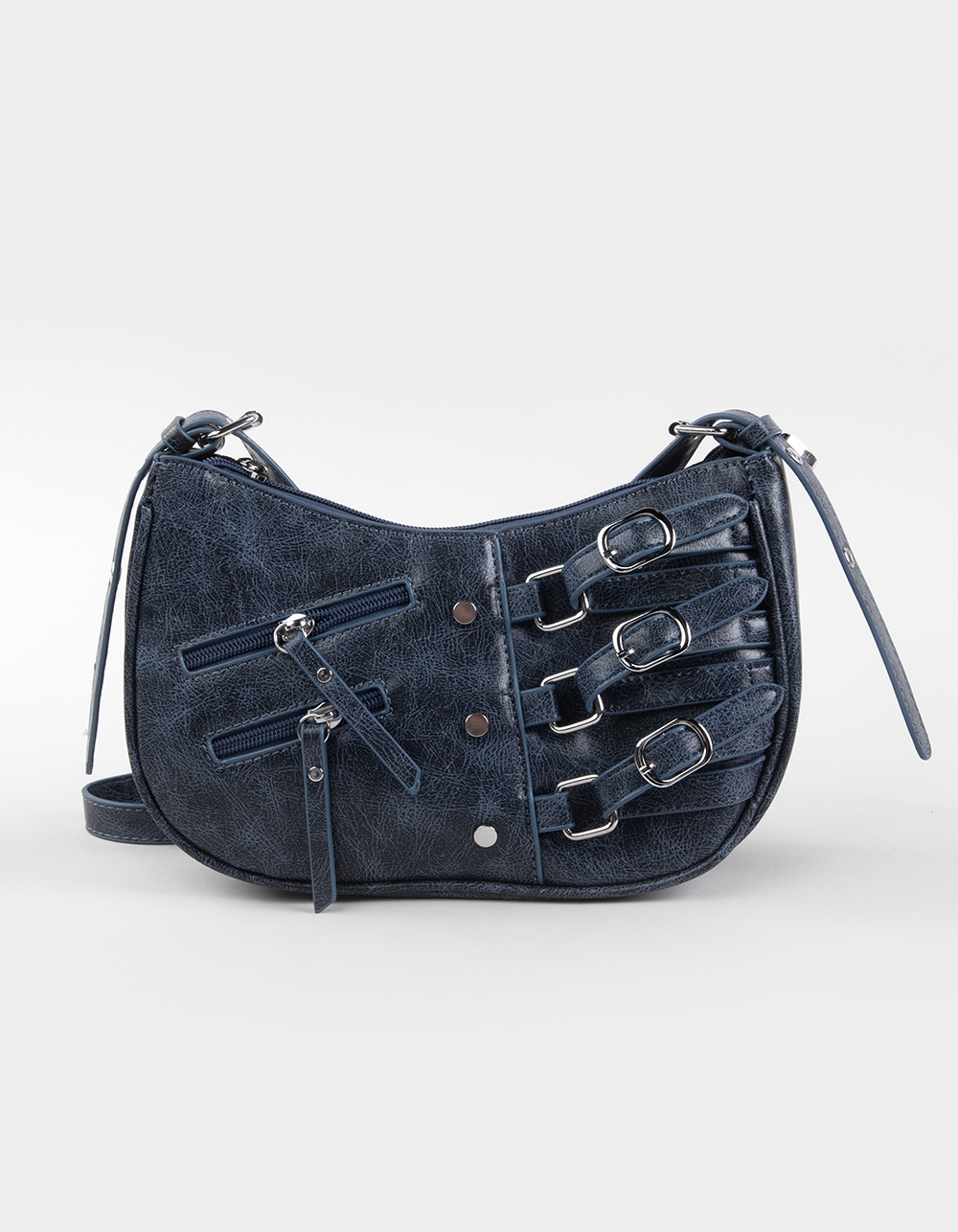 Vintage Shoulder Crossbody Bag - NAVY