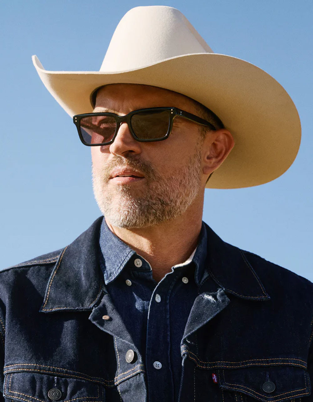 DIFF EYEWEAR x Yellowstone John Dutton Polarized Sunglasses - BLACK