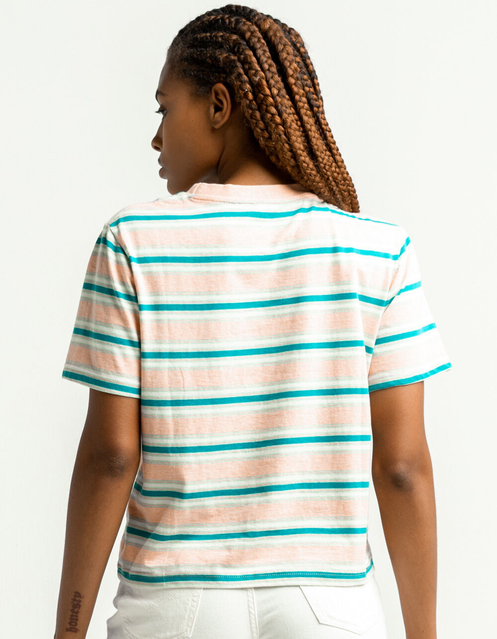 ROXY Yarn Dye Womens Pocket Tee - MULTI | Tillys