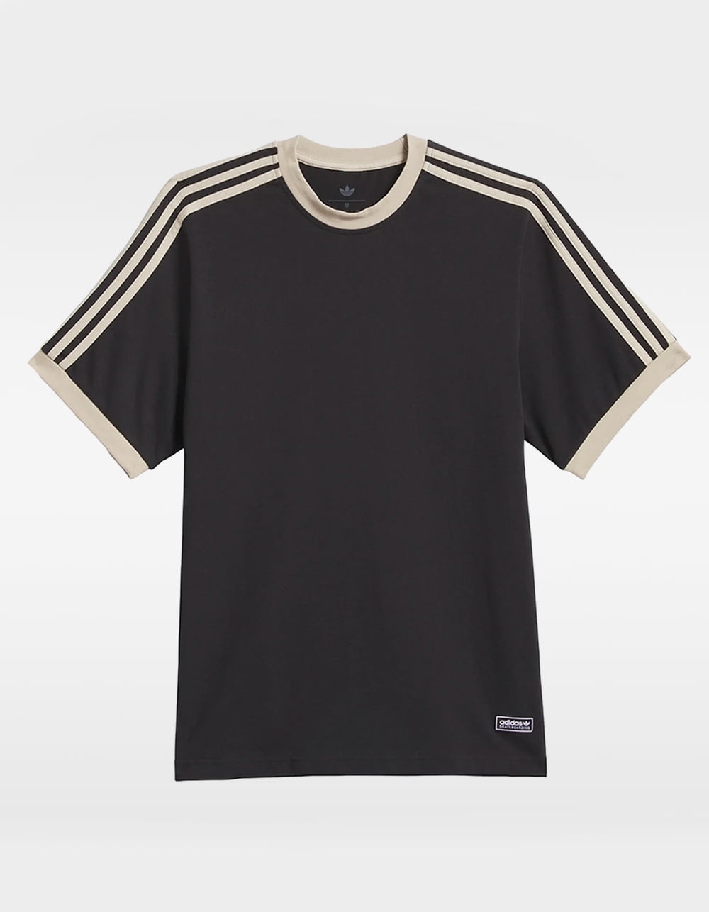 ADIDAS Skateboarding FSBS Mens Ringer Tee - BLK/KHAKI