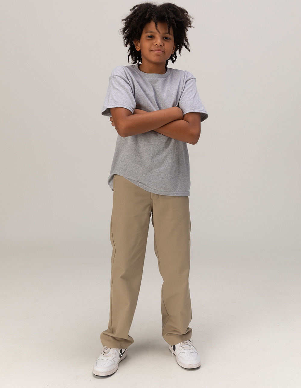 DICKIES Slim Straight Boys Pants - KHAKI