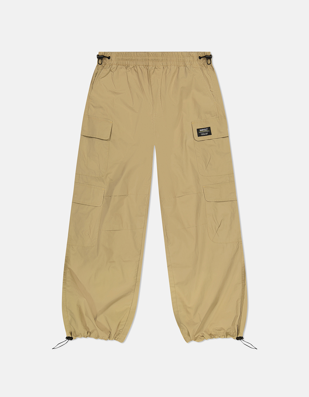 WESC Parachute Wide Mens Trousers - LIGHT BROWN