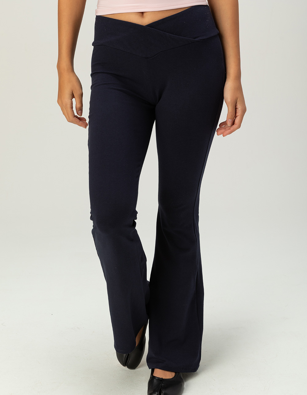 TILLYS Womens Crossover Flare Pants