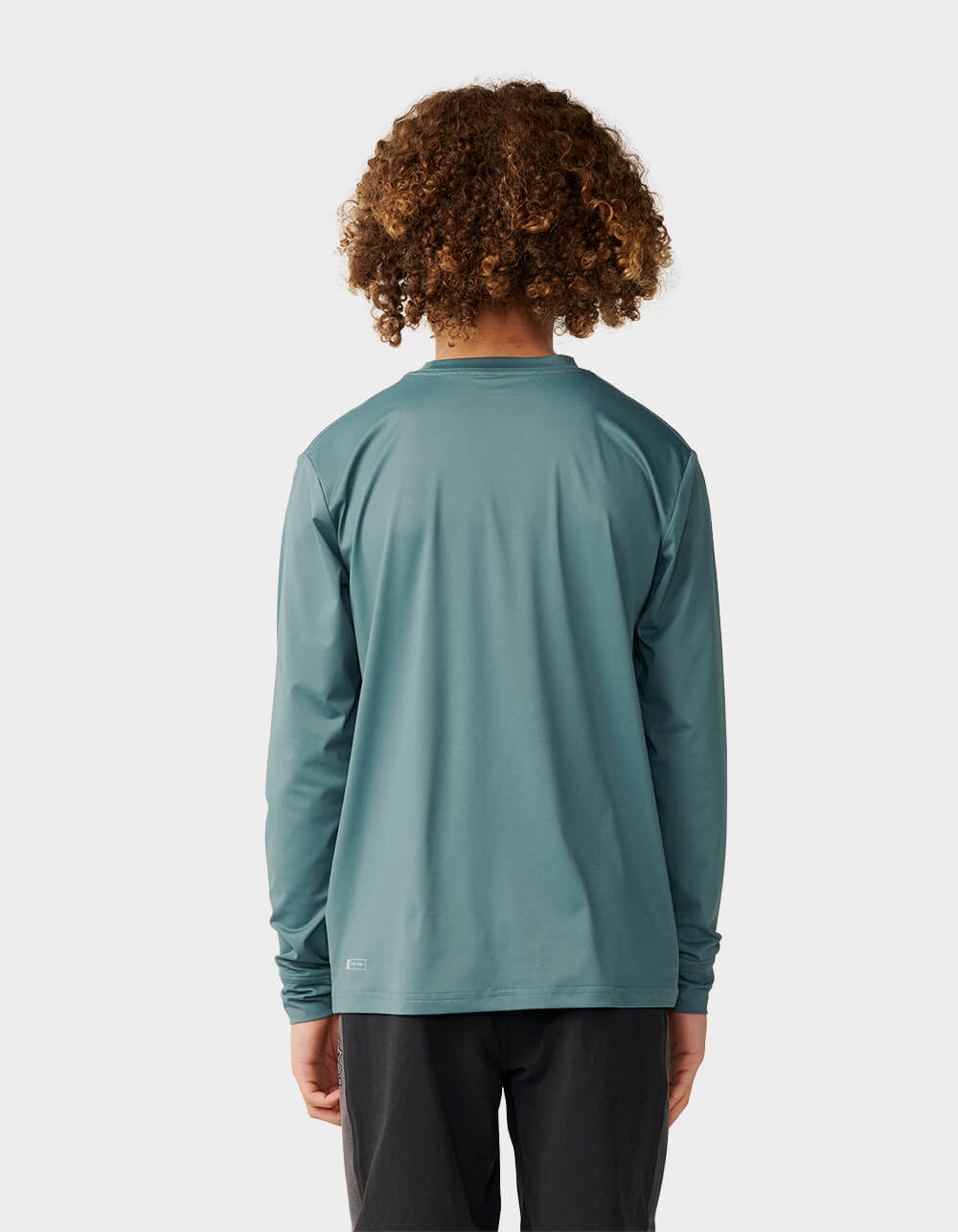RIP CURL Cosmic Skull UPF Boys Long Sleeve Tee - GREEN
