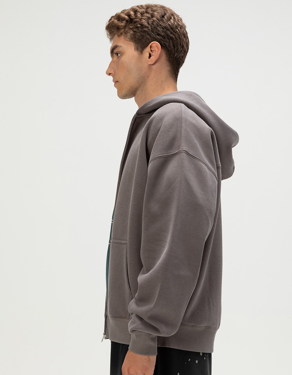 RSQ Mens Oversized Zip-Up Hoodie