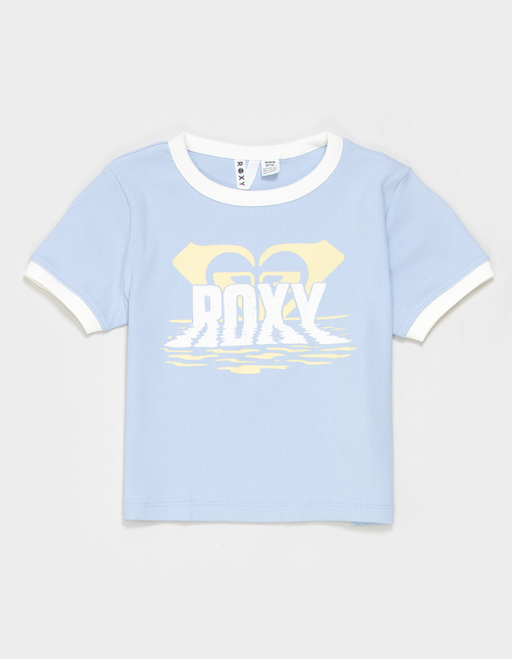 ROXY Ripple Girls Ringer Tee - BLUE